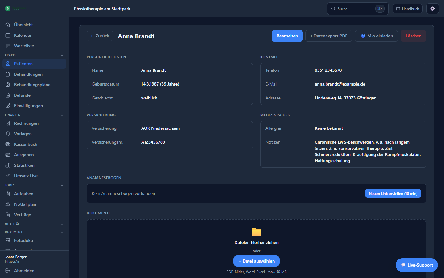 HAL Praxissoftware – digitale Patientenakte