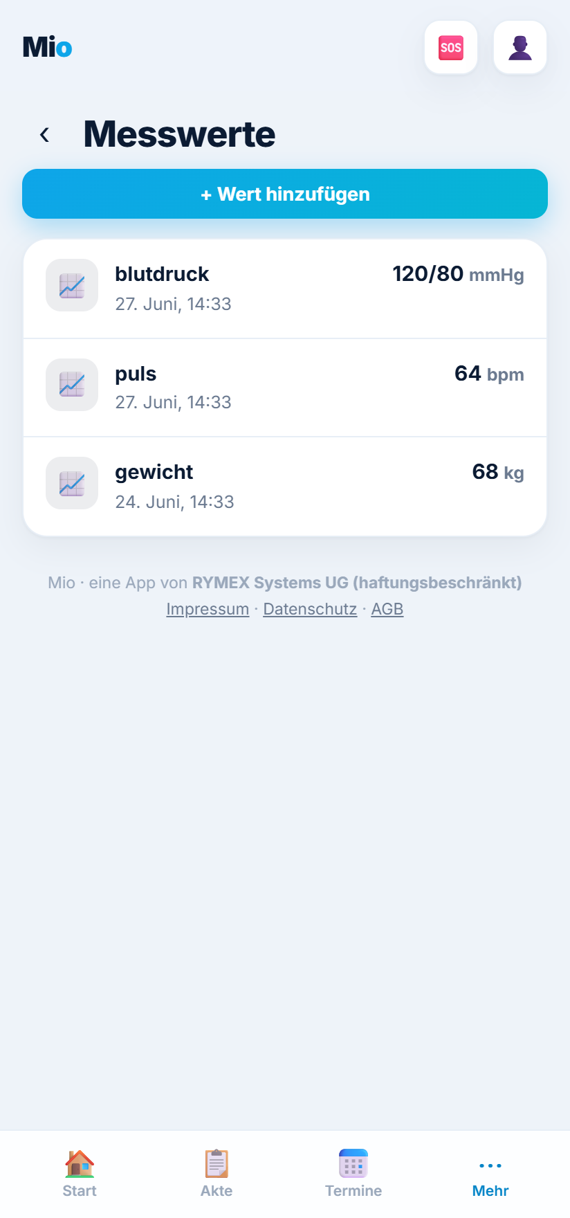 Mio – Messwerte: Blutdruck, Puls, Gewicht selbst tracken